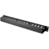 Digitus | 1U cable management cage detachable rear plate | DN-97617 | For installation on the 483 mm (19“) profile rails | Black