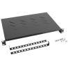 Lanberg 19" fixed shelf 1U/483x300mm, max load capacity up to 25kg | AK-1004-B | Black