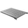 Lanberg 19" fixed shelf 1U/483x700mm, max load capacity up to 15kg | AK-1010-B | Black