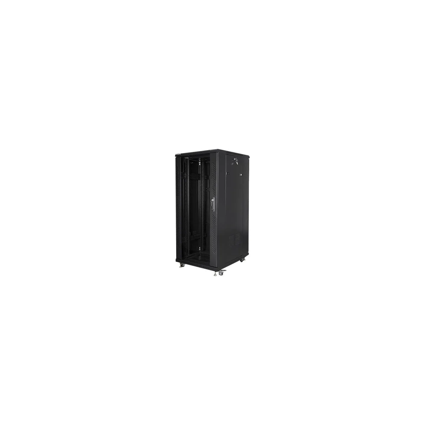 Lanberg | Rack cabinet 19" free-standing 27U/600x800 (flat pack) | FF01-6827-12B | Black