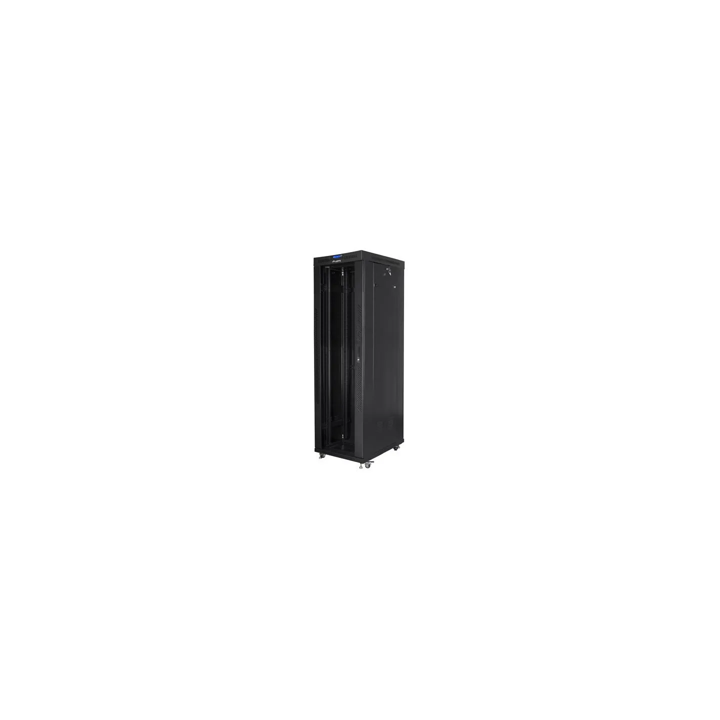Lanberg | Rack cabinet 19" free-standing 42U/600x1000 (flat pack) with glass door lCD V2 | FF01-6042-12BL | Black