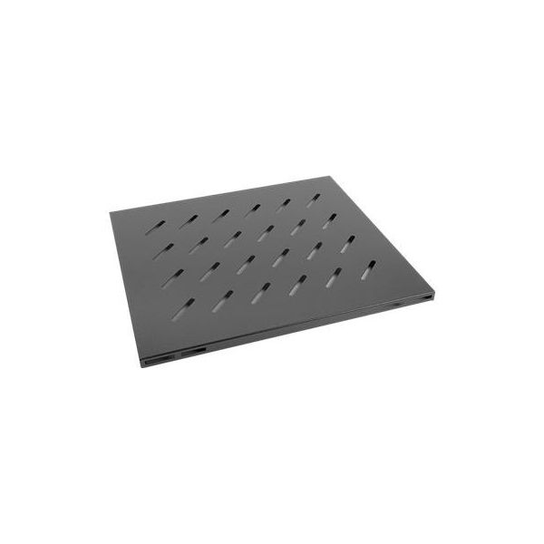 Lanberg 19" fixed shelf 1U/465x515mm, max load capacity up to 120kg | AK-1003-B | Black