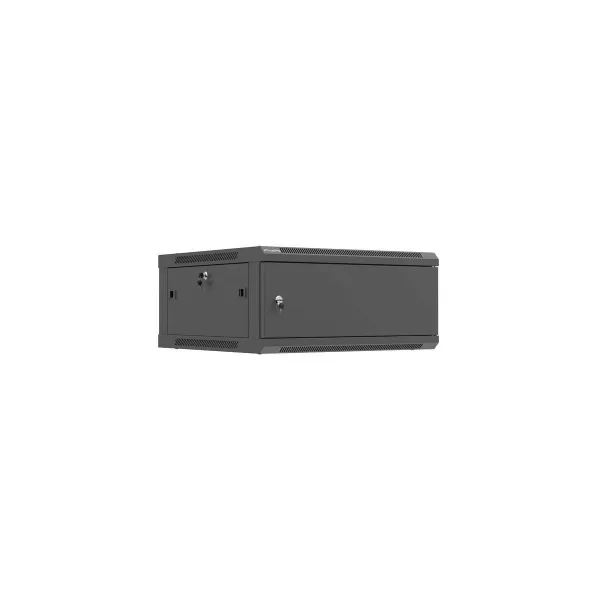 Lanberg Wall mounted installation cabinet 19" 4U 600X600 | WF01-6604-00B | Black