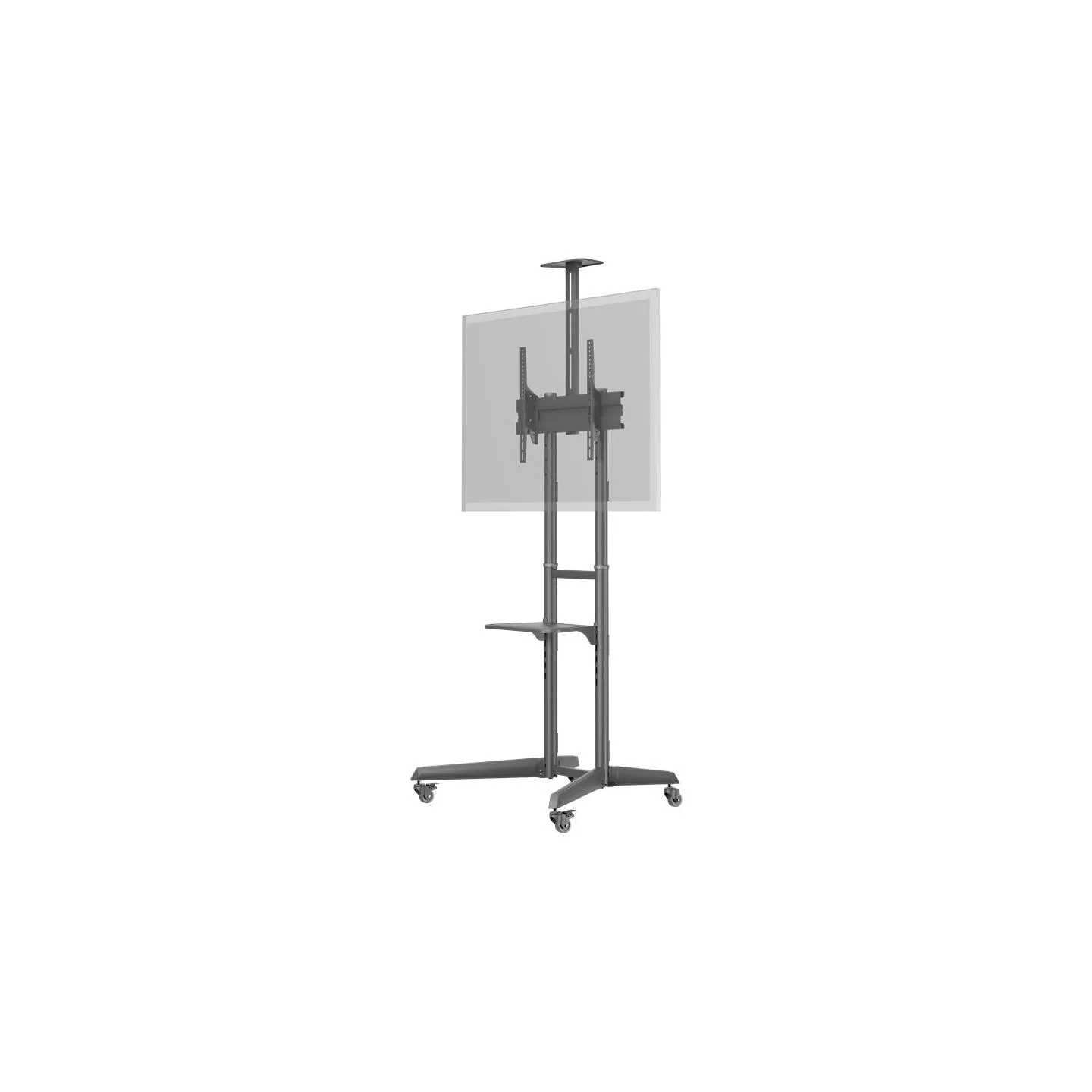 Goobay Floor stand | 59508 TV Presentation Stand Pro (Size L) | Adjustable Height, Tilt | 37-70 " | Black