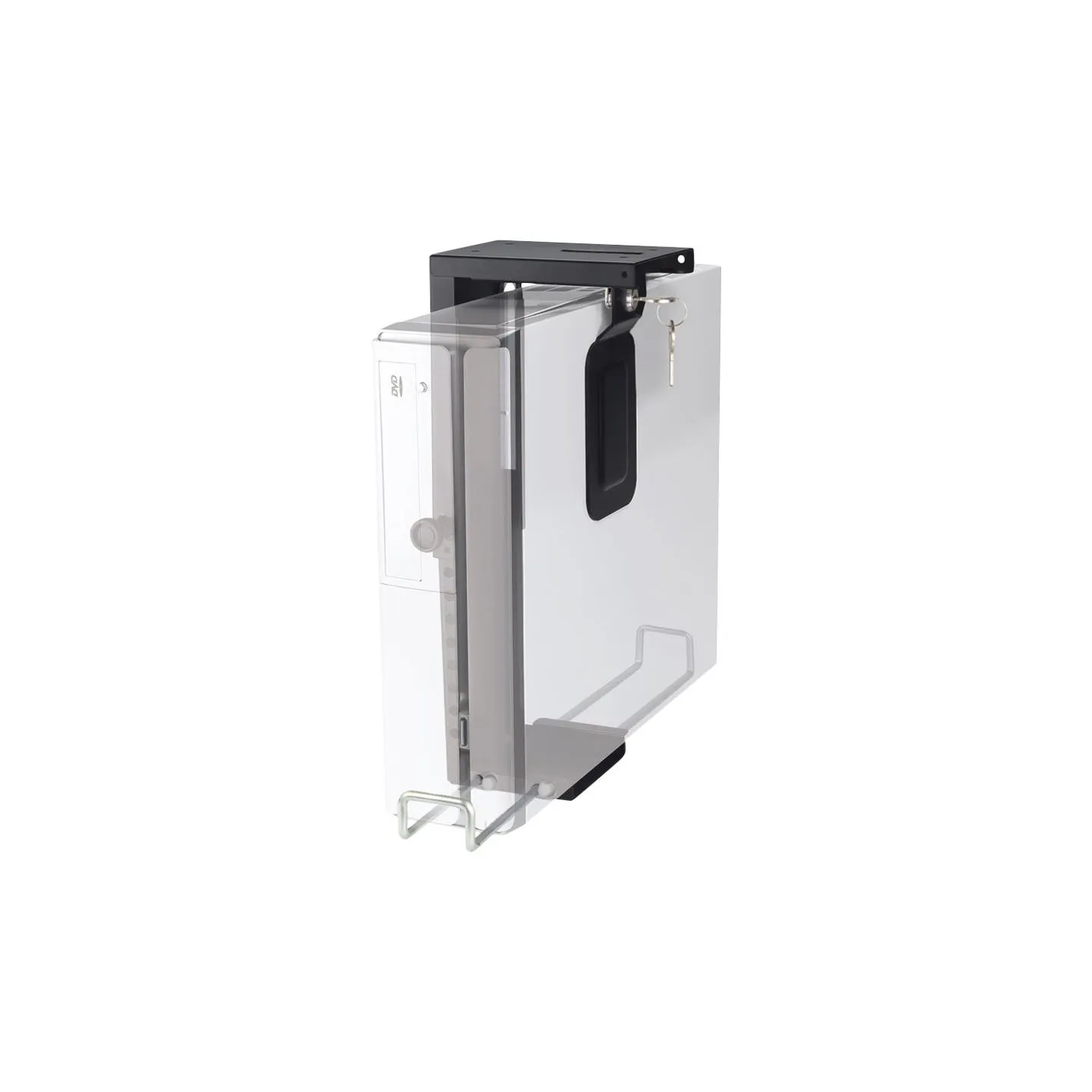 Neomounts CPU-D075BLACK/LK CPU holder | Adjustable Height | Maximum weight (capacity) 10 kg | Black