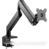 Digitus Desk Mount | Universal Single Monitor Mount with Gas Spring and Clamp Mount | Adjustable Height, Rotate, Tilt, Swivel | 