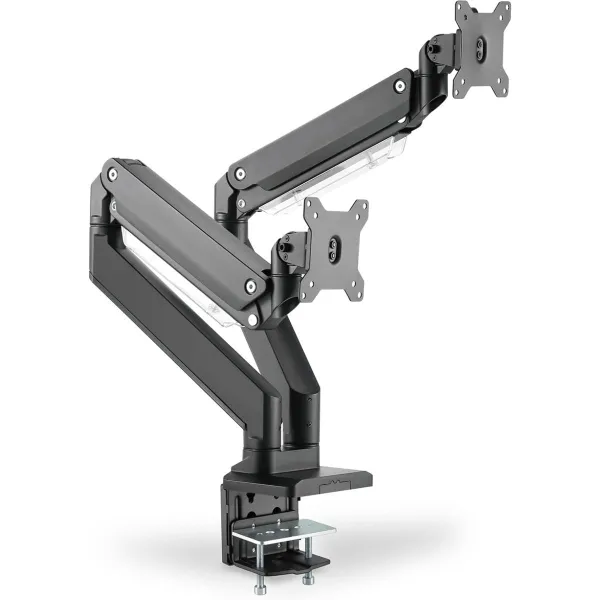 Digitus Desk Mount | DA-90427 | Adjustable Height, Rotate, Tilt, Swivel | 15-35 " | Maximum weight (capacity) 2x15 kg | Black