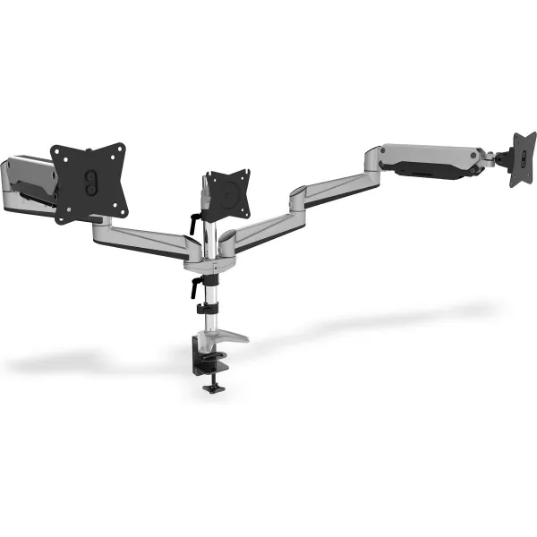 Digitus Desk Mount | Triple Monitor Gas Spring Mount DA-90363 | Adjustable Height, Tilt, Swivel | 15-27 " | Maximum weight (capa