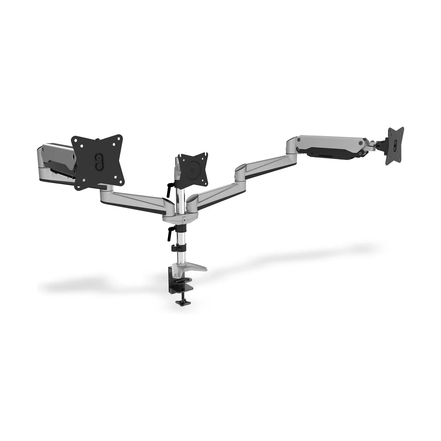 Digitus Desk Mount | Triple Monitor Gas Spring Mount DA-90363 | Adjustable Height, Tilt, Swivel | 15-27 " | Maximum weight (capa