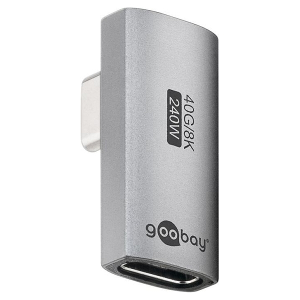 Goobay 74443 USB-C Adapter Vertical 90° Rotated, USB4