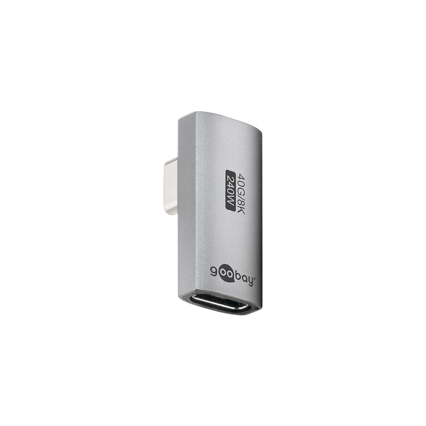 Goobay 74443 USB-C Adapter Vertical 90° Rotated, USB4