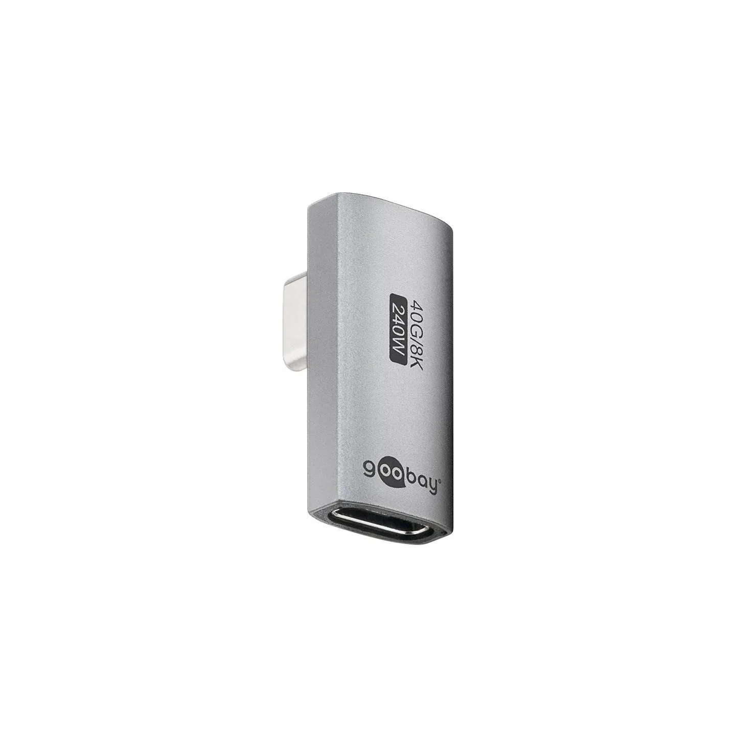 Goobay 74443 USB-C Adapter Vertical 90° Rotated, USB4