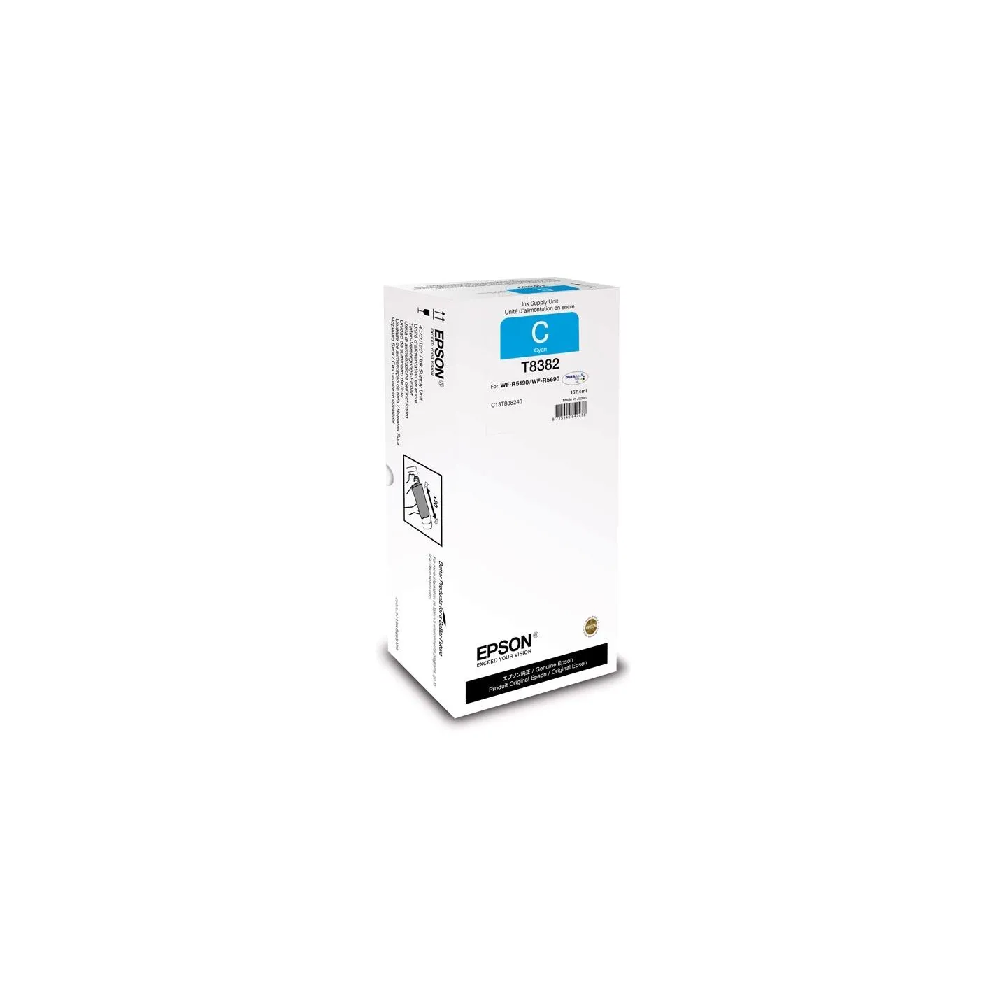 Epson Cartridge | C13T838240 | Ink cartridge | Cyan