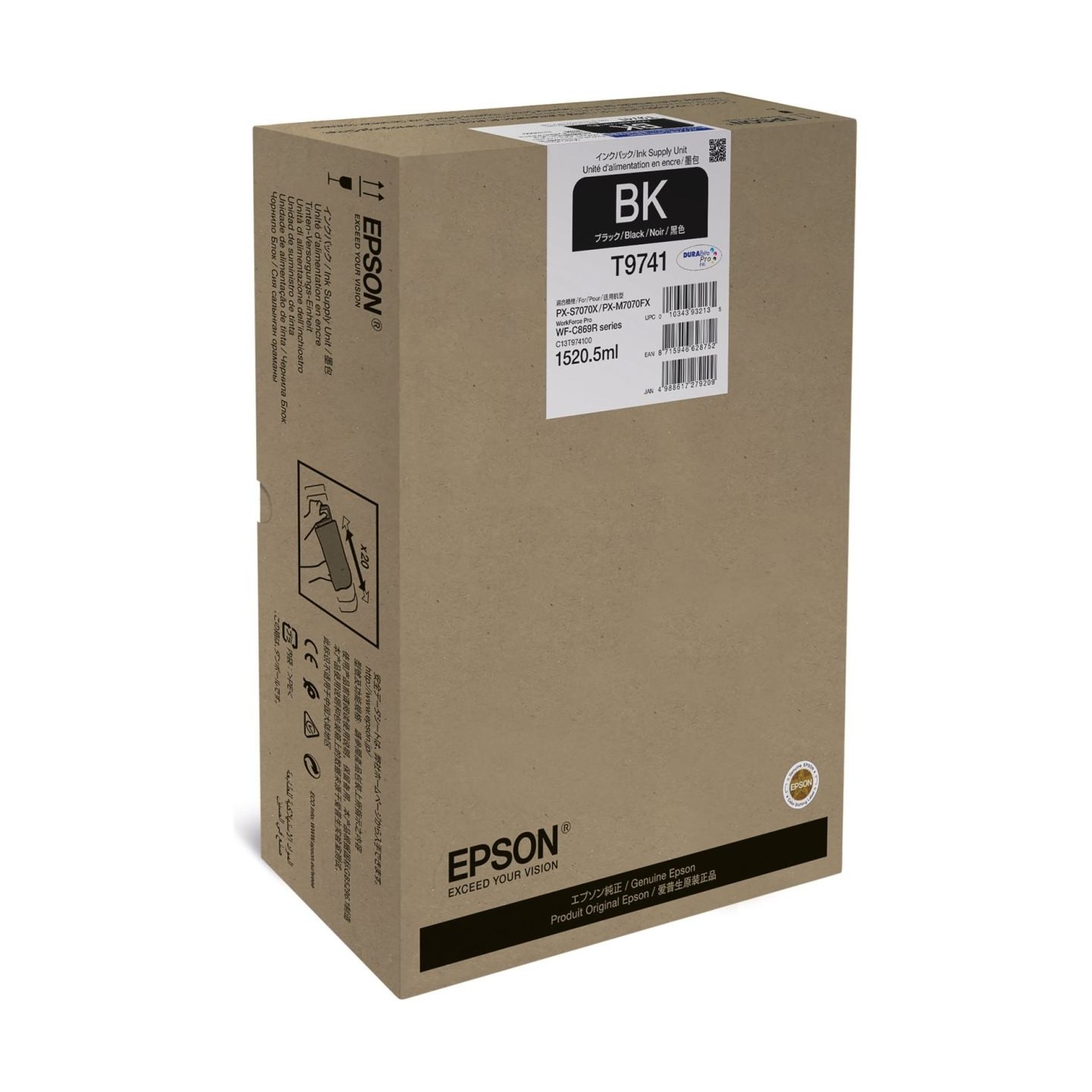 Epson XXL Ink Supply Unit | WorkForce Pro WF-C869R | Ink Supply Unit | Black