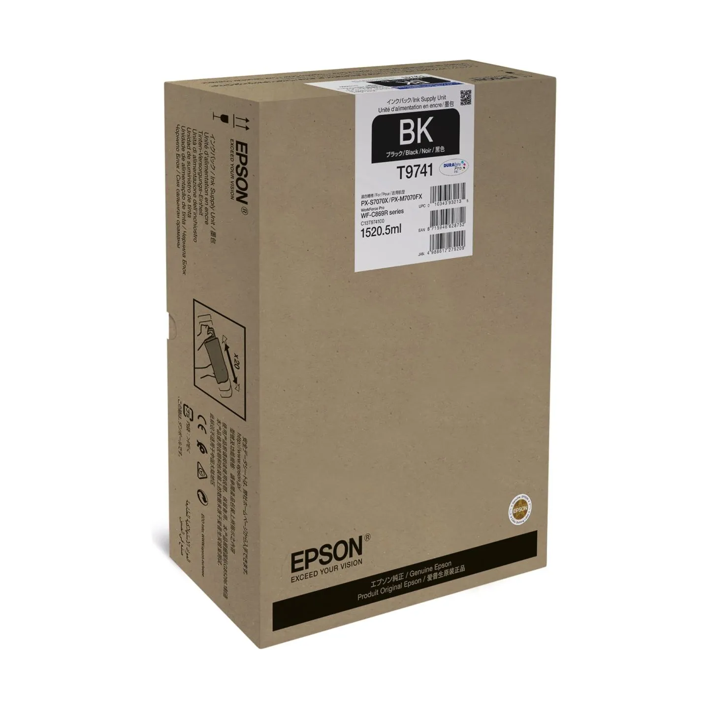 Epson XXL Ink Supply Unit | WorkForce Pro WF-C869R | Ink Supply Unit | Black