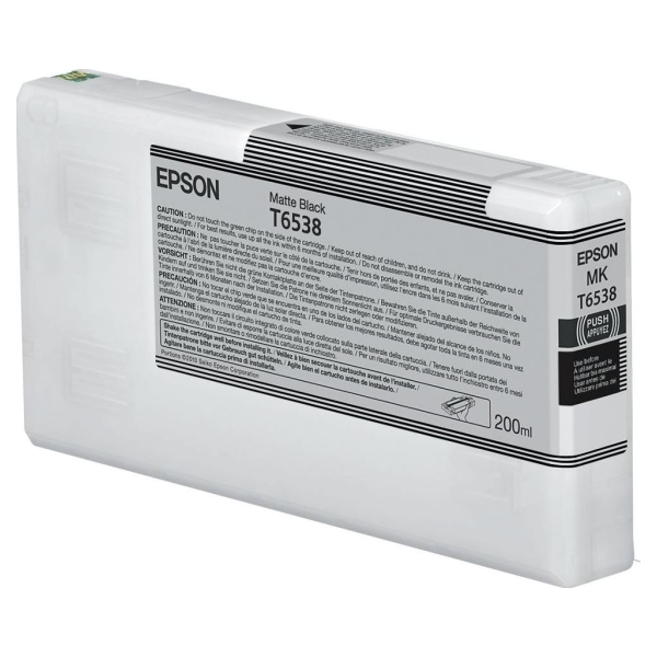 Epson T65380N Matte Black Ink Cartridge (200ml) | Epson C13T65380N | Epson UltraChrome High Dynamic Range | Matte black