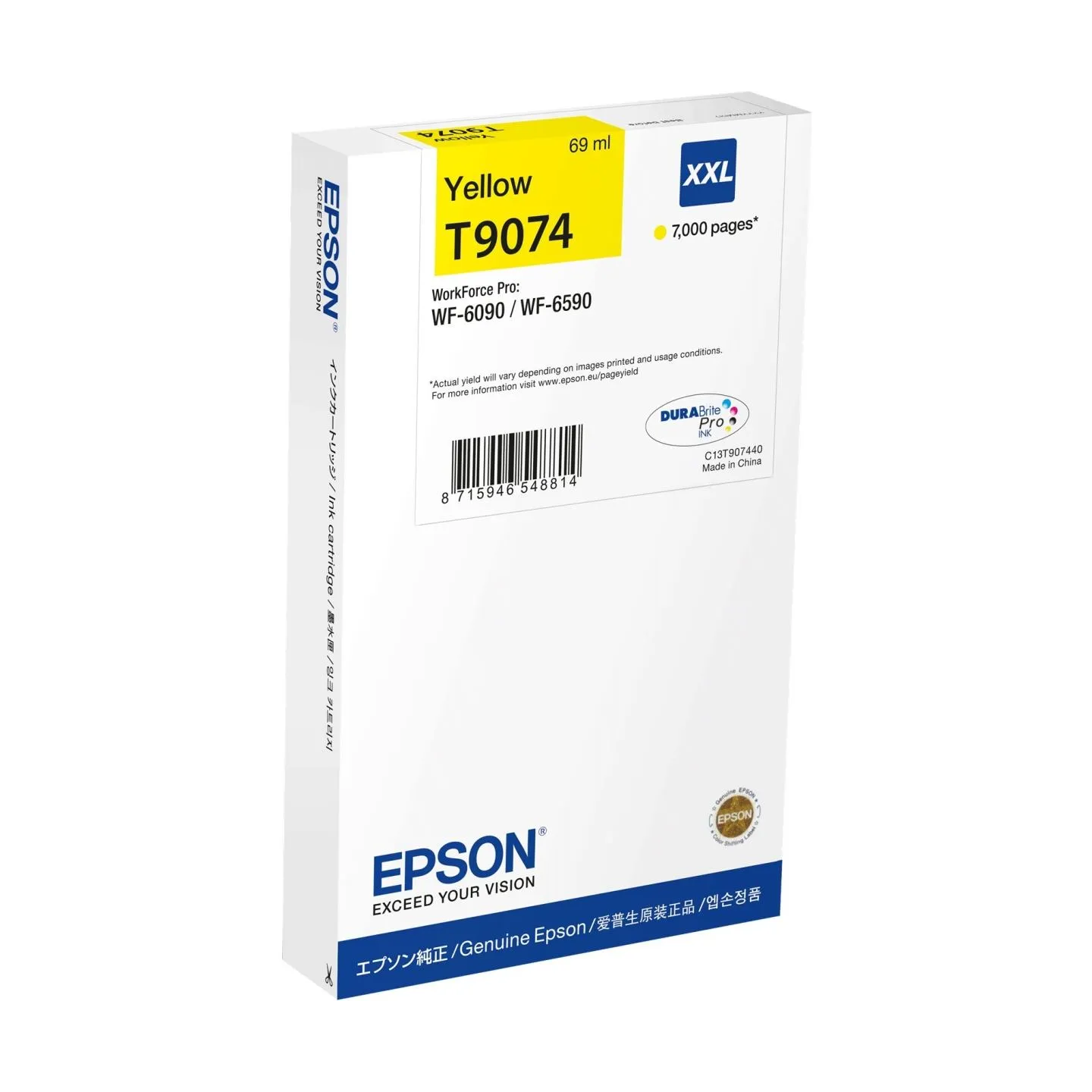 Epson WF-6XXX | Ink cartridge XXL | Yellow