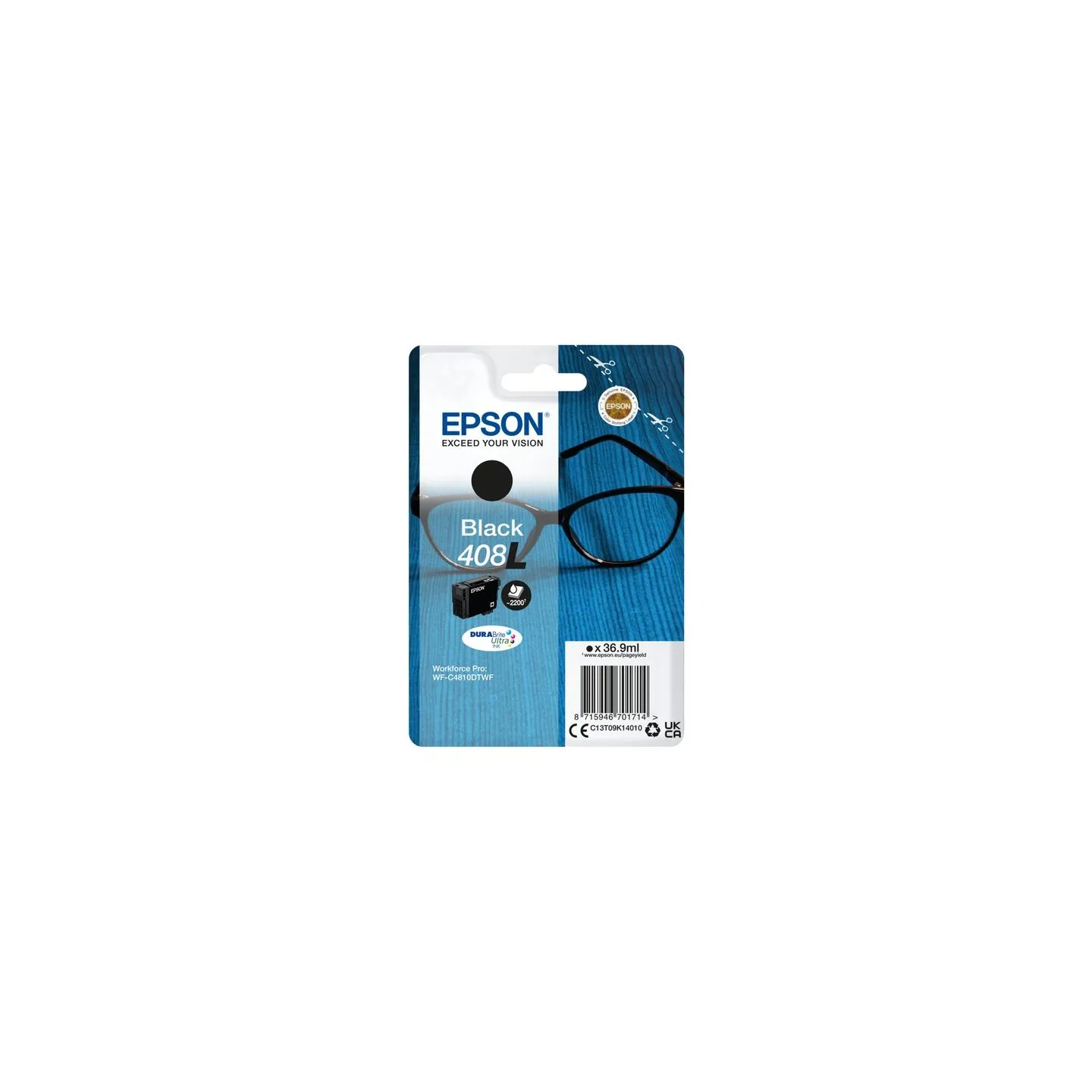 Epson 408L | DURABrite Ultra Ink | Black