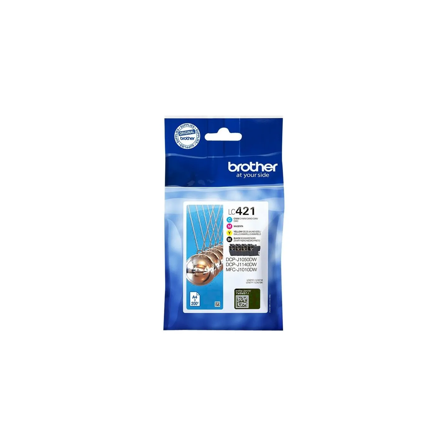 Brother LC421VALDR | Ink Cartridges | Black, cyan, magenta, yellow