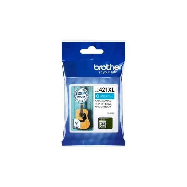 Brother LC421XLC Ink Cartridge, Cyan | Brother LC421XLC | Ink cartridge | Cyan