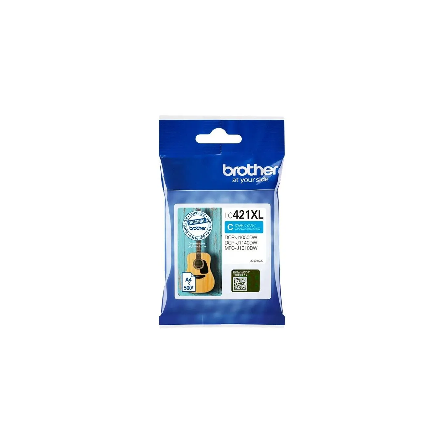 Brother LC421XLC Ink Cartridge, Cyan | Brother LC421XLC | Ink cartridge | Cyan