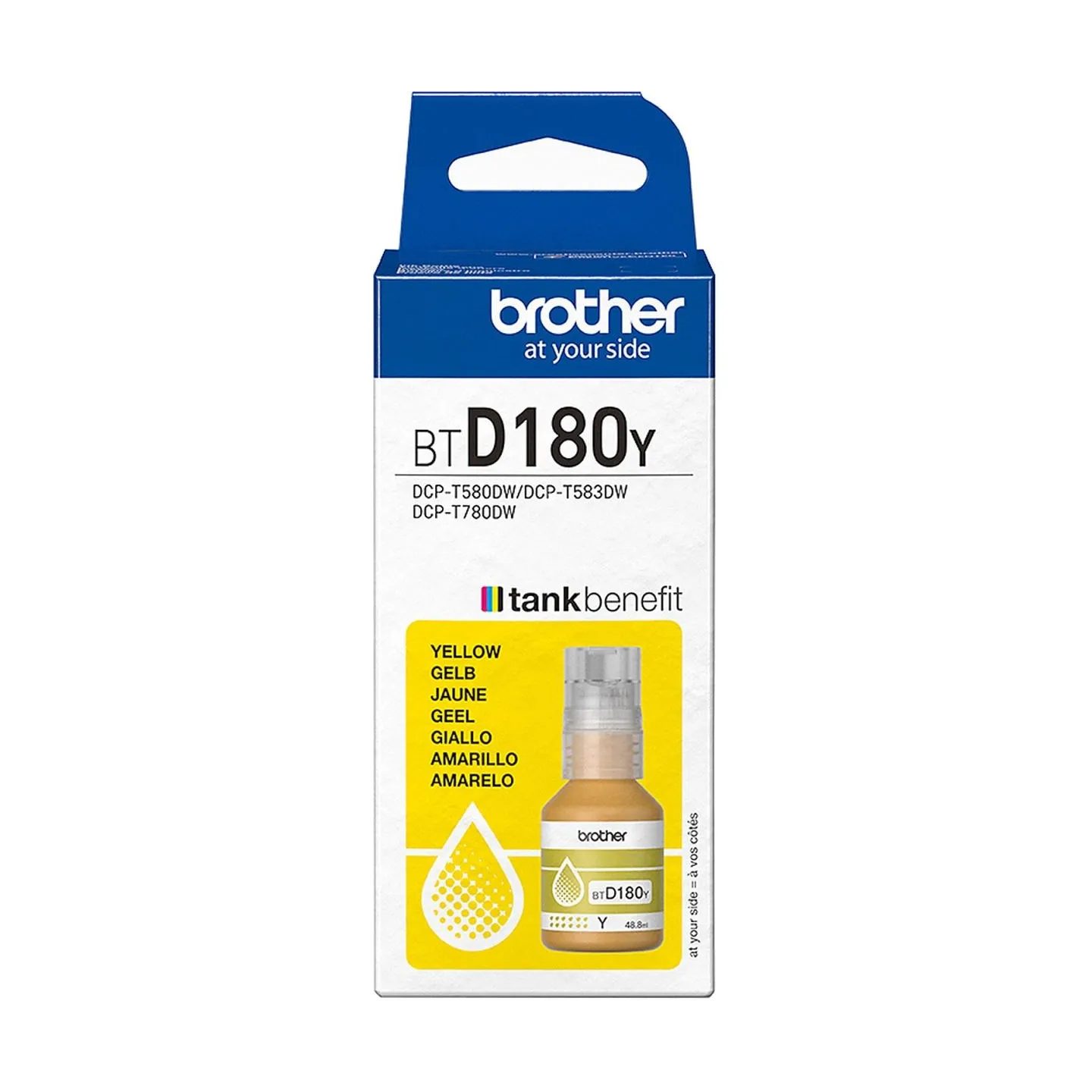 Brother BTD180Y | Ink refill | Yellow