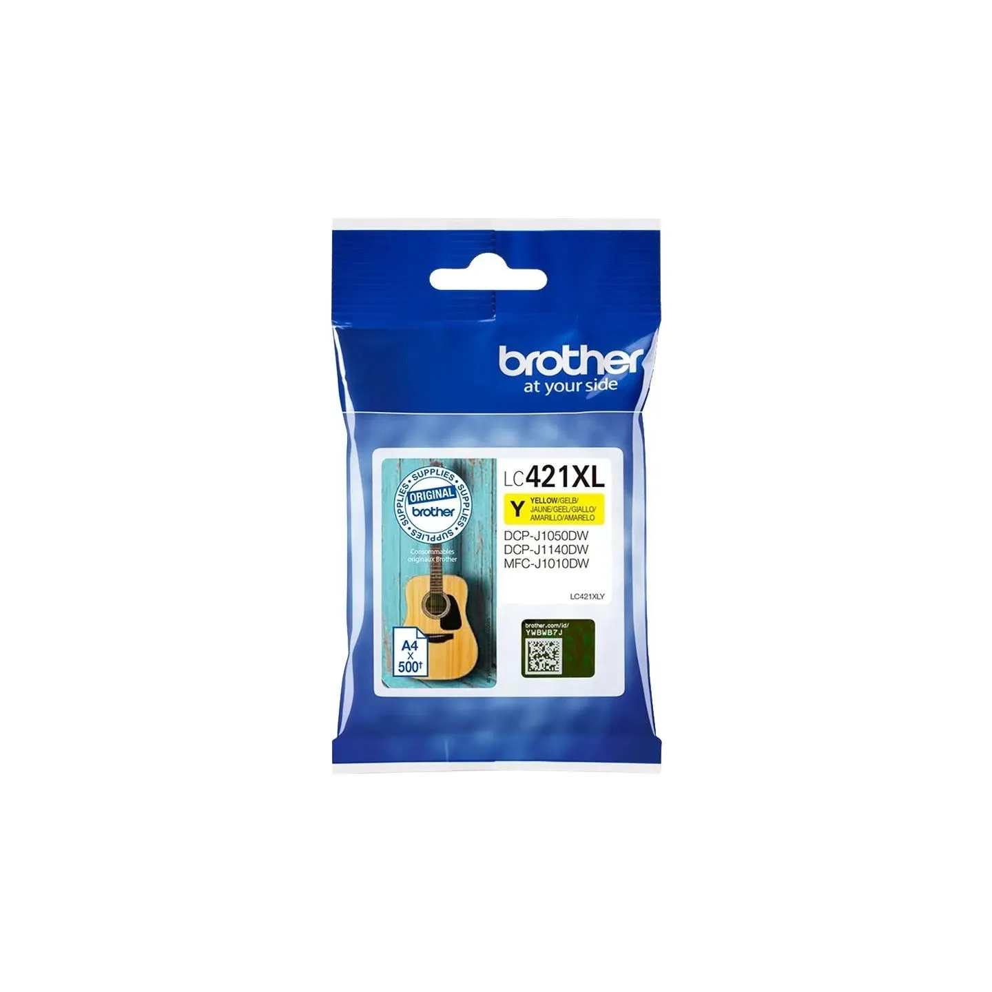 Brother LC421XLY Ink Cartridge, Yellow | Brother LC421XLY | Ink Cartridge | Yellow