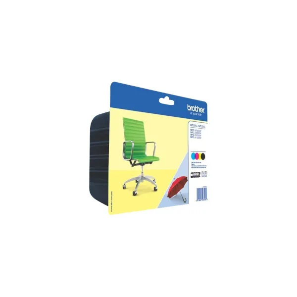 Brother LC229XLVALBP | Ink Cartridge | Black, Cyan, Magenta, Yellow