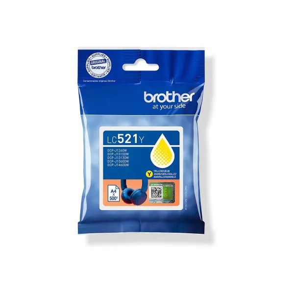 Brother LC521Y | Ink Cartridges | Yellow