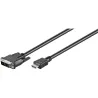 Goobay | DVI-D/HDMI cable, nickel plated | 50580 | DVI-D male Single-Link (18+1 pin) | HDMI male (type A) | 2 m