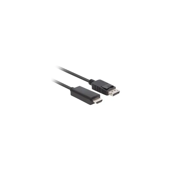 Lanberg | DisplayPort to HDMI Cable | CA-DPHD-11CC-0010-BK | DisplayPort Male | HDMI Male | DP to HDMI | 1 m
