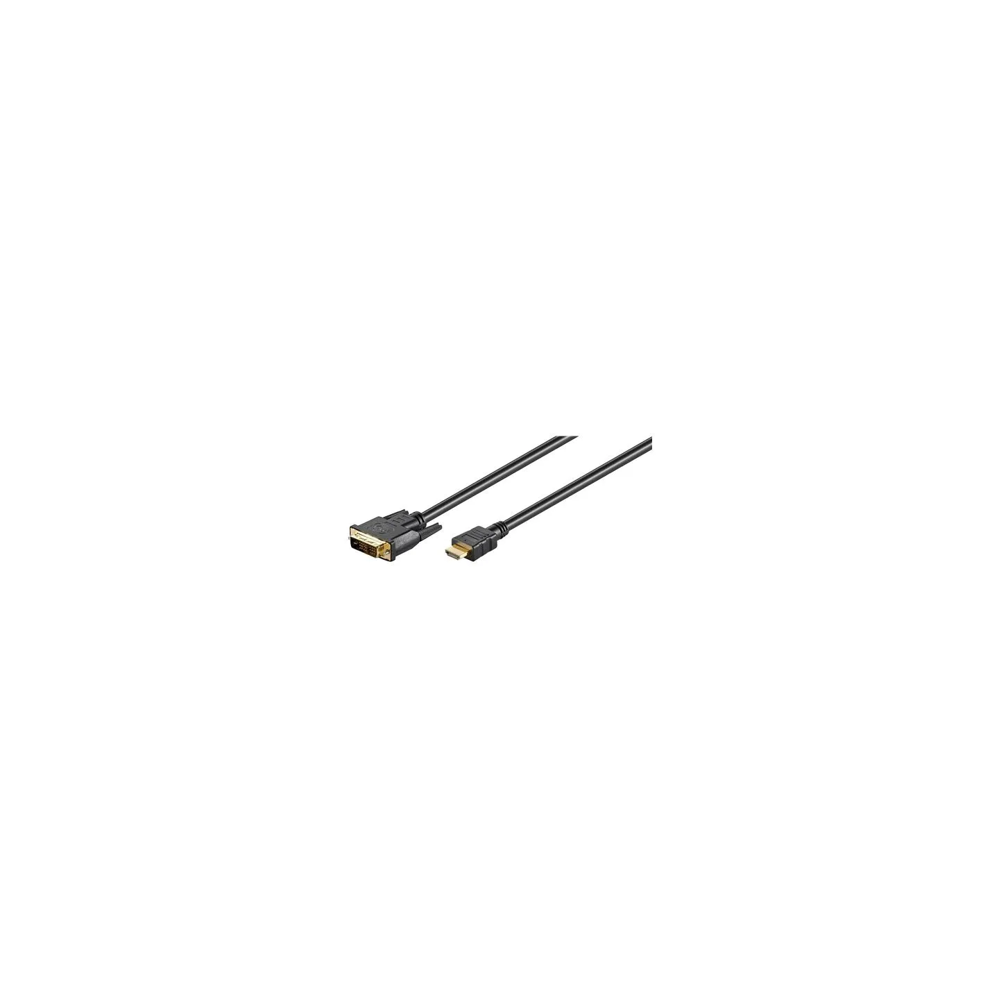 Goobay | DVI-D/HDMI cable, gold-plated | DVI-D male Single-Link (18+1 pin) | HDMI male (type A) | HDMI to DVI-D | 1.5 m