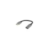 Lanberg Displayport (M) to HDMI (F) Adapter 8K on cable 20cm, Silver | AD-DP-HD-04