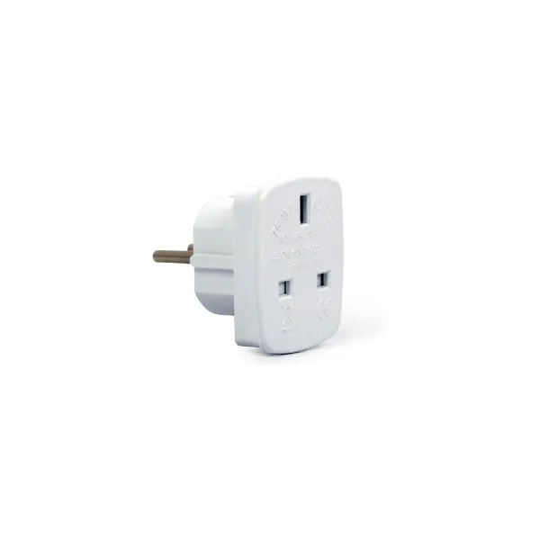 Gembird | AC power adapter, UK socket to EU Schuko plug, 7.5 A | Travel adapter