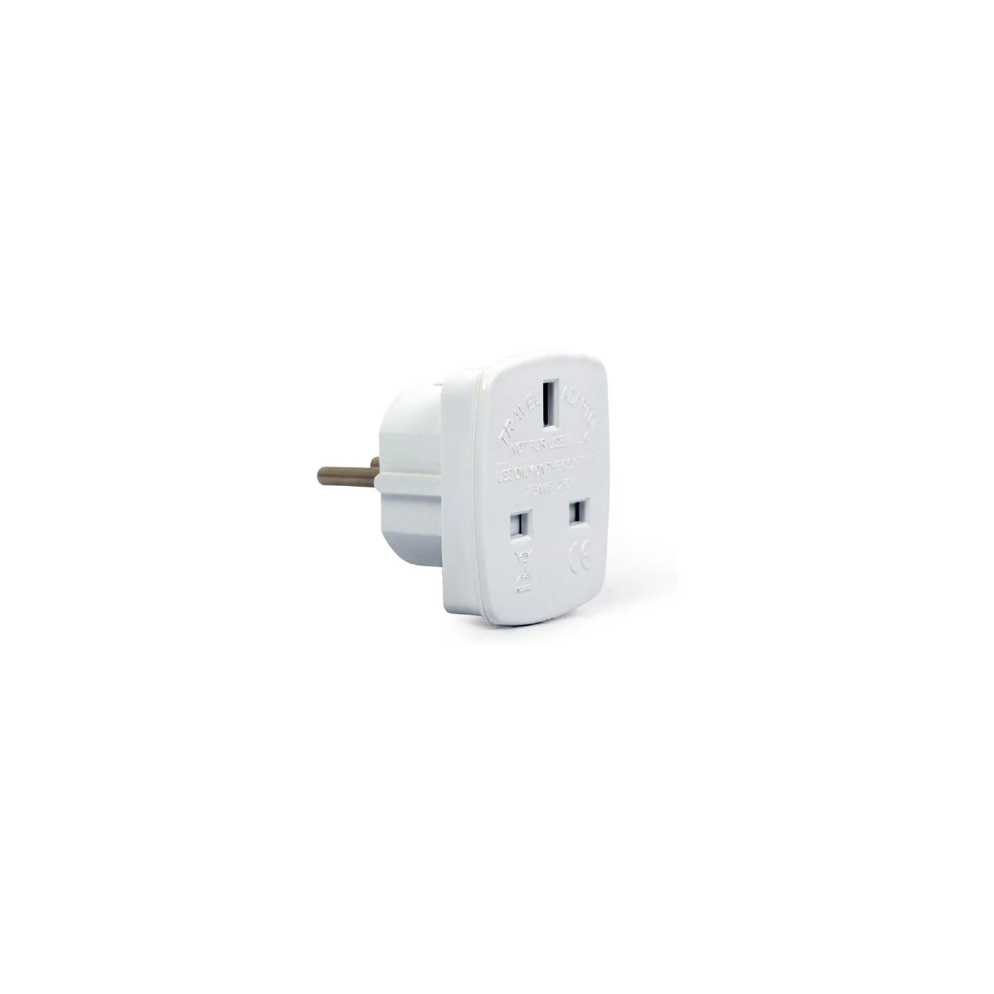 Gembird | AC power adapter, UK socket to EU Schuko plug, 7.5 A | Travel adapter