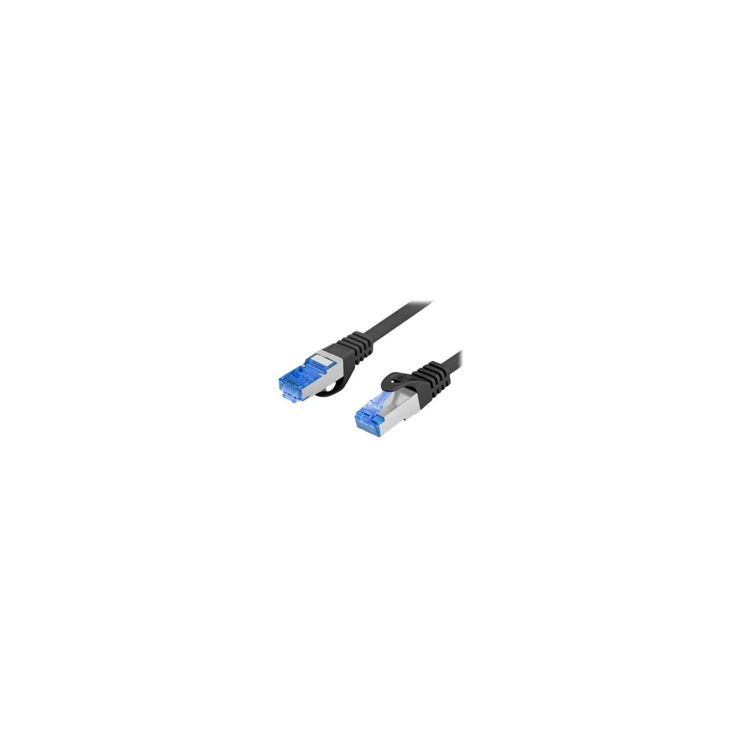 Lanberg | Patchcord Cat.6A S/FTP LSZH CCA | PCF6A-10CC-0200-BK | 2 m | Black