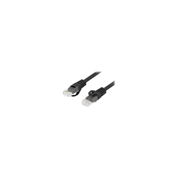 Lanberg | Patch cable - CAT 6 | RJ-45 - male | RJ-45 - male | RJ-45 | Black