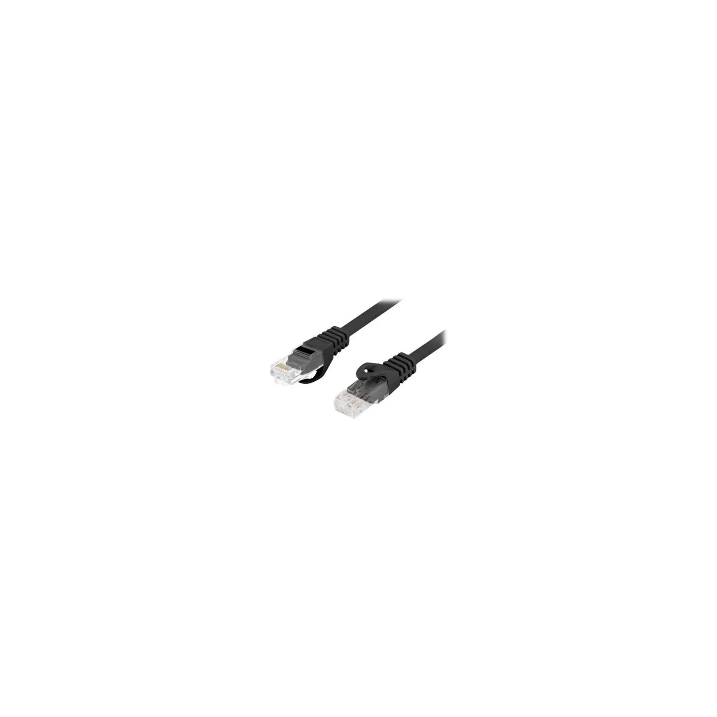 Lanberg | Patch cable - CAT 6 | RJ-45 - male | RJ-45 - male | RJ-45 | Black
