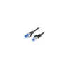 Lanberg | Patch cable - CAT 6a | RJ-45 - male | RJ-45 - male | 1 m | Black | RAL 9004