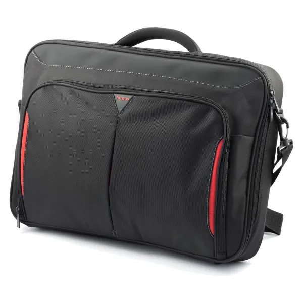 Targus | CN418EU | Clamshell Laptop Bag | Briefcase | Black/Red | 17-18 " | Shoulder strap