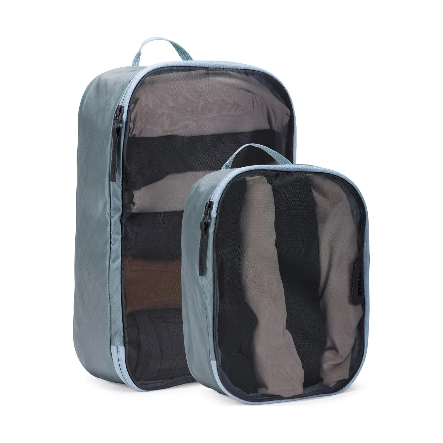 Thule Packing Cube Set, 1x Medium, 1x Small | Packing Cube | Pond Gray