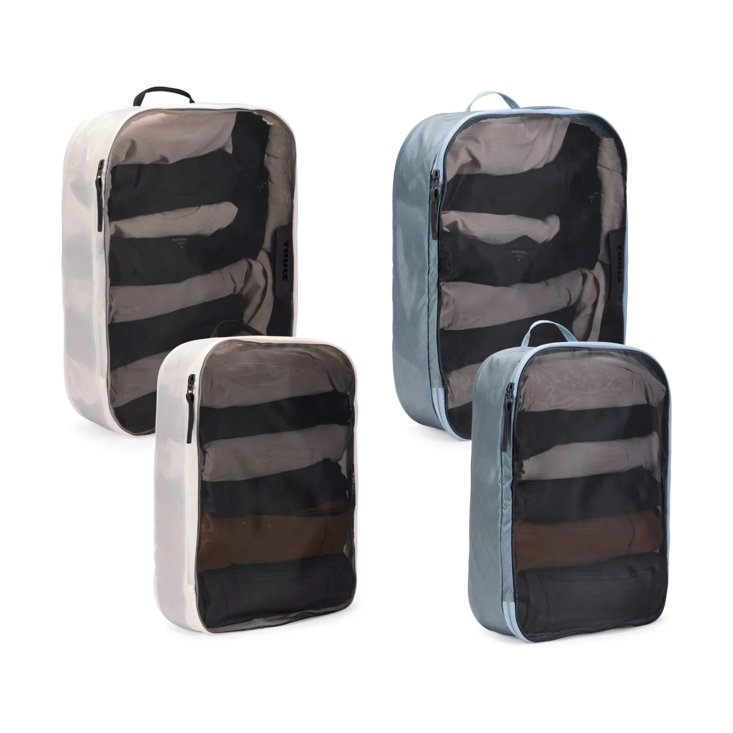 Thule Packing Cube, 2x Large, 2x Medium | Packing Cube | Pond Gray/White