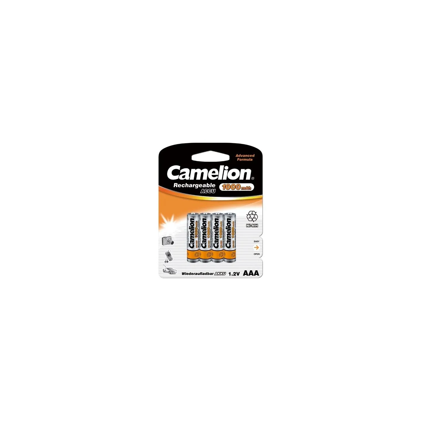 Camelion | AAA/HR03 | 1000 mAh | Rechargeable Batteries Ni-MH | 4 pc(s)