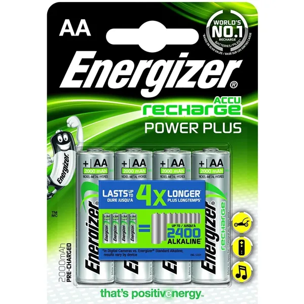 Energizer | AA/HR6 | 2000 mAh | Rechargeable Accu Power Plus Ni-MH | 4 pc(s)