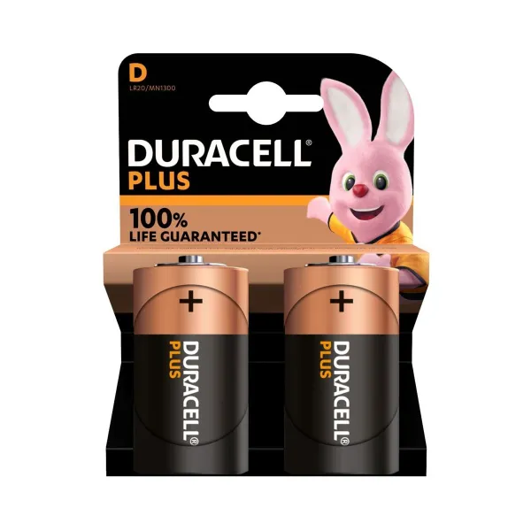 Duracell | Plus MN1300 | D | Alkaline | 2 pc(s)