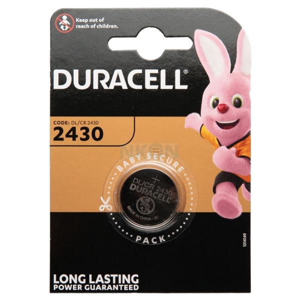 Duracell | Battery | DL2430 BL1 | CR2430 | Lithium | 1 pc(s)