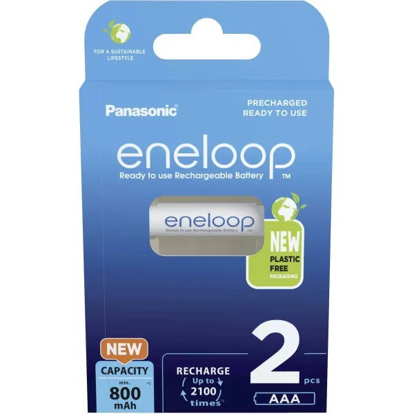 Panasonic | Rechargeable Batteries | ENELOOP BK-4MCDE/2BE | AAA | 800 mAh | 2 pc(s)