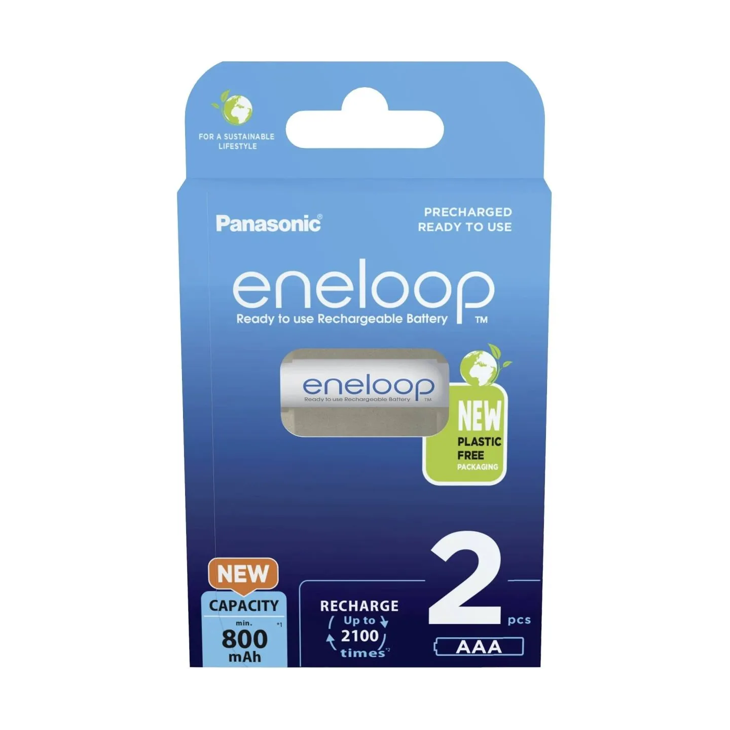 Panasonic | Rechargeable Batteries | ENELOOP BK-4MCDE/2BE | AAA | 800 mAh | 2 pc(s)