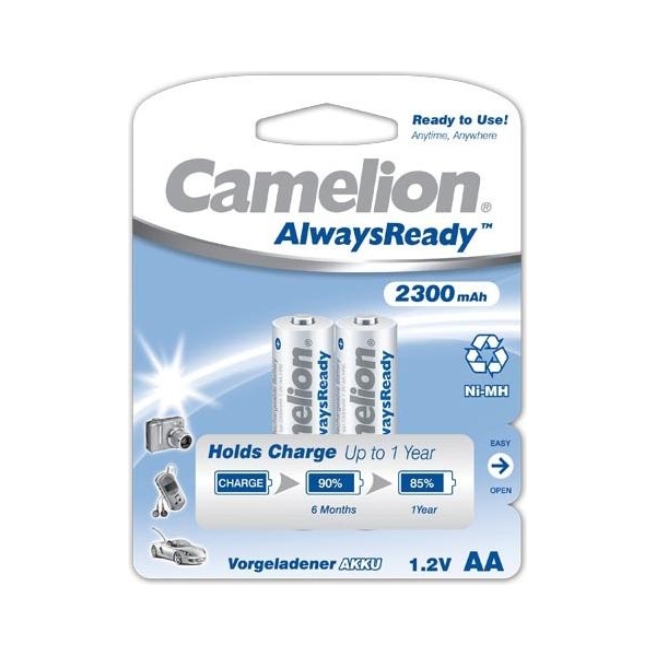 Camelion | AA/HR6 | 2300 mAh | AlwaysReady Rechargeable Batteries Ni-MH | 2 pc(s)