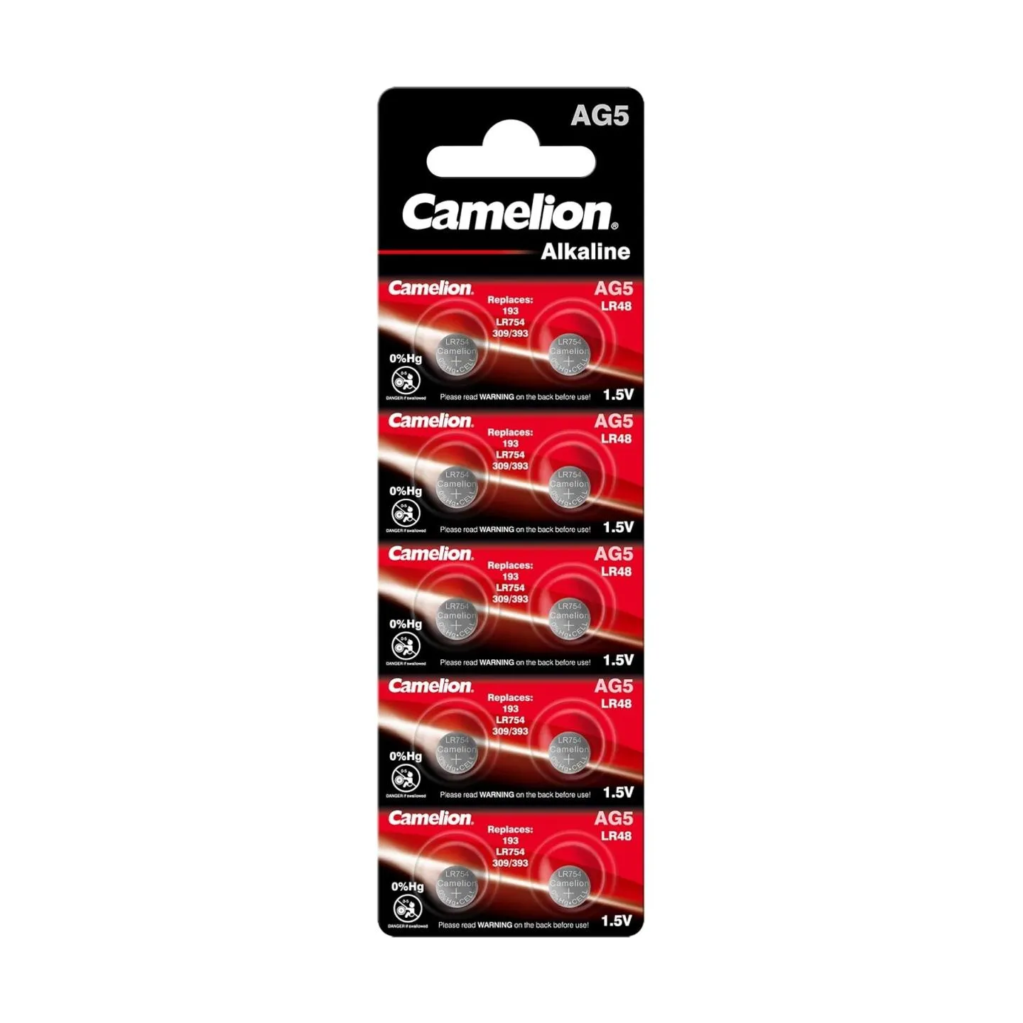 Camelion AG5/LR754/393/193 | Alkaline | 10 pc(s)